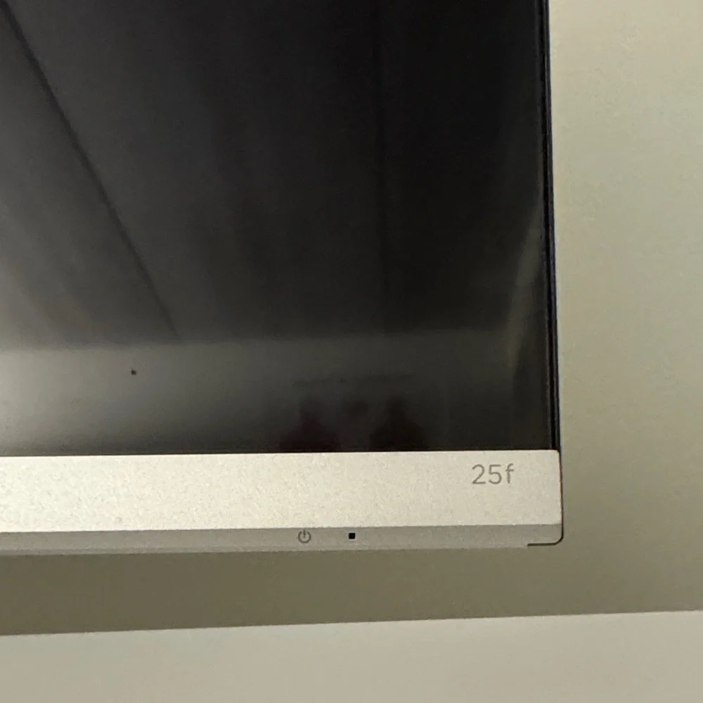 HP 25- Inch Display with Black Screen and Silver Frame
